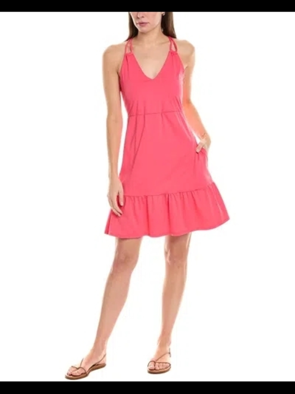 New Tommy Bahama Pearl Double-Strap Tiered Midi Spa Sundress Size Small